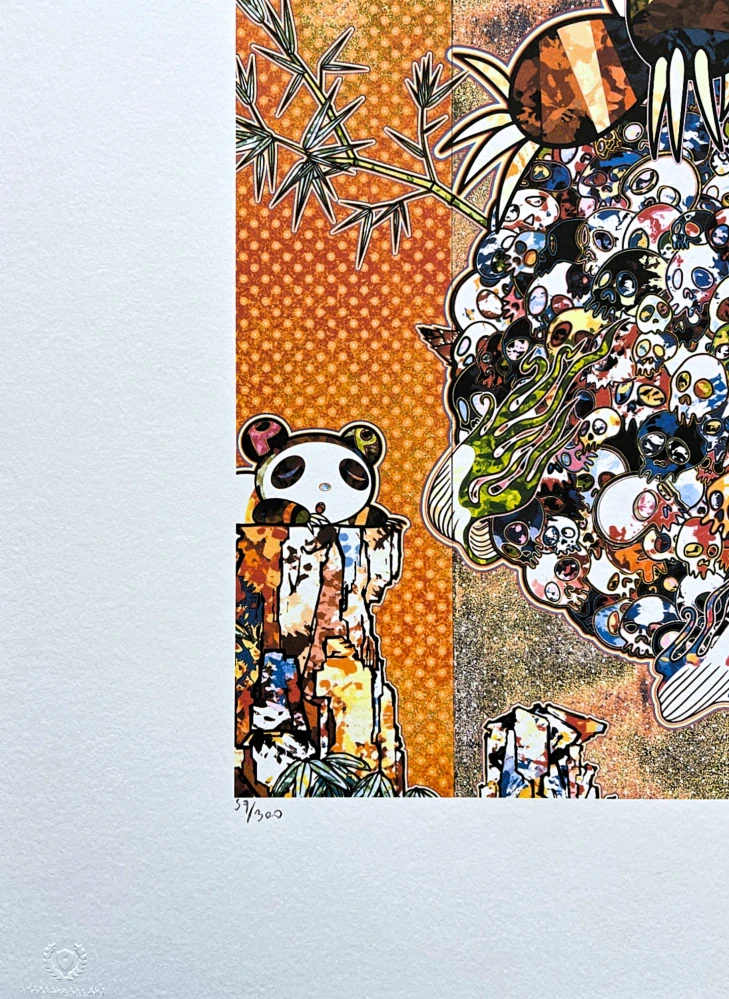 Takashi Murakami - Panda family 59/300- signováno, číslovaná edice, 50x65 cm