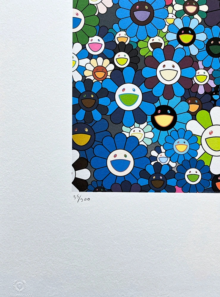 Takashi Murakami - An homage to ikb 1957 f 35/300- signováno, číslovaná edice, 50x65 cm
