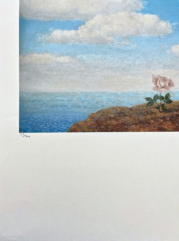 René Magritte - L'utopie 33/100 - limitovaná edice, 50x70cm
