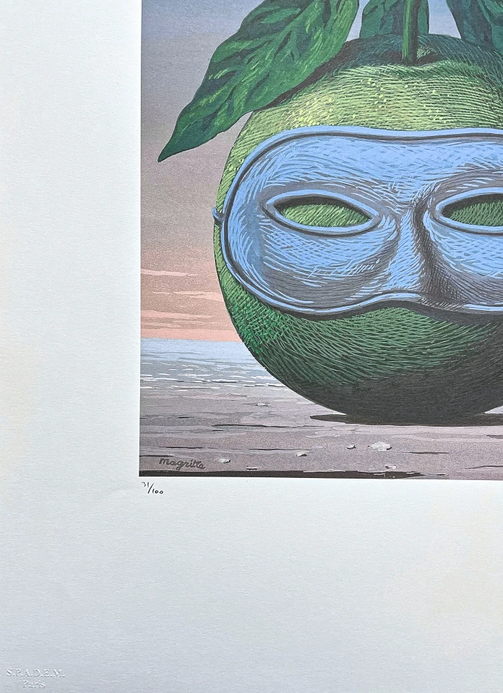 René Magritte - Souvenir de Voyage 31/100 - limitovaná edice, 50x70cm