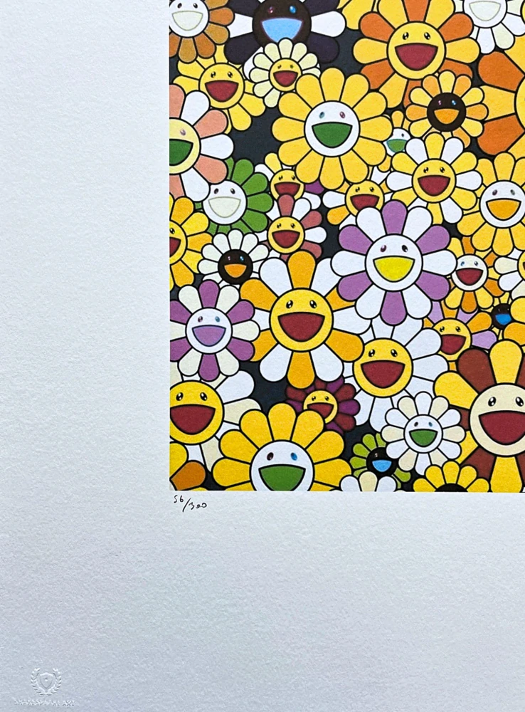Takashi Murakami - An Homage to Monogold 56/300- signováno, číslovaná edice, 50x65 cm
