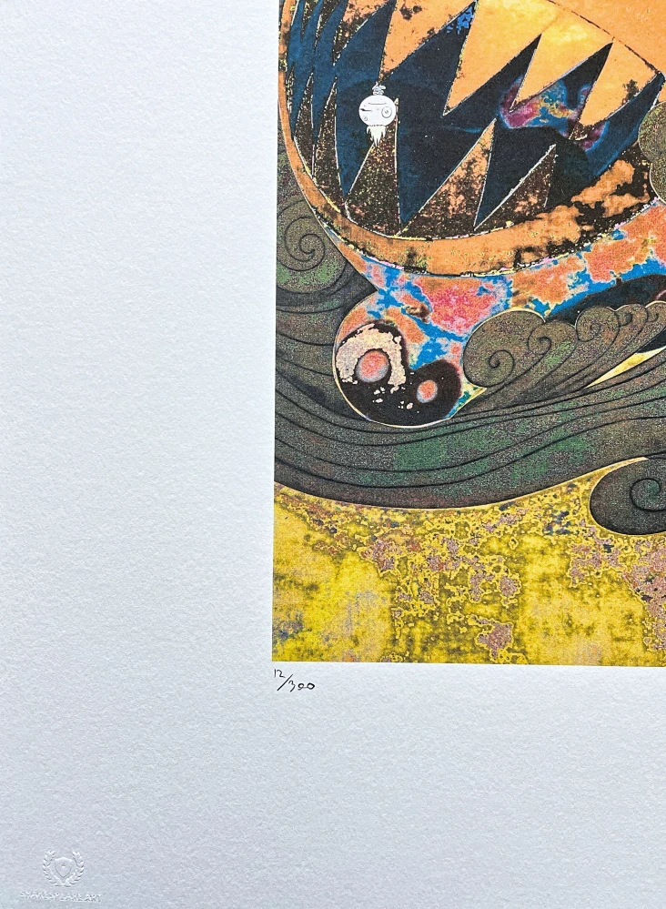 Takashi Murakami - 72727 12/300- signováno, číslovaná edice, 50x65 cm