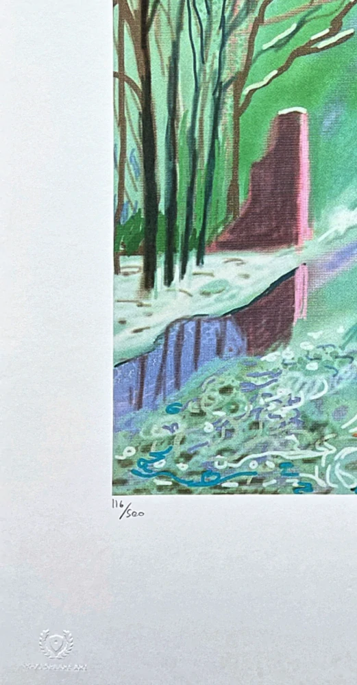 David Hockney - The Arrival of Spring in Woldgate - 3th January 116/500 - limitovaná edice s certifikátem, 35x50 cm
