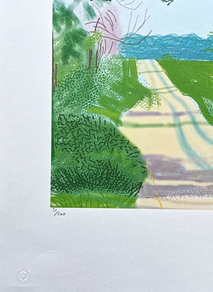 David Hockney - The Arrival of Spring in Woldgate no.11 35/500 - limitovaná edice s certifikátem, 35x50 cm
