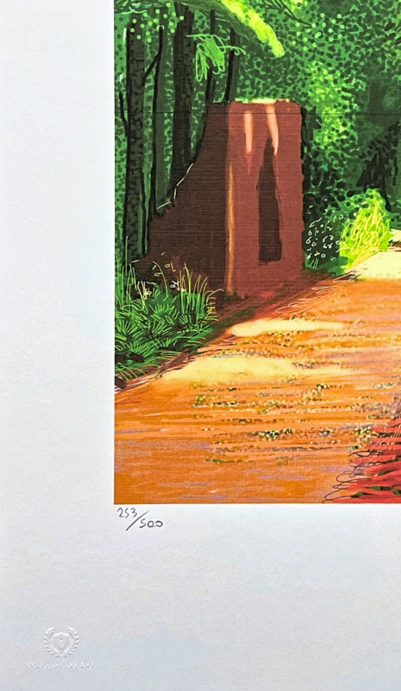 David Hockney - The Arrival of Spring in Woldgate no.16 x/500 - limitovaná edice s certifikátem, 35x50 cm