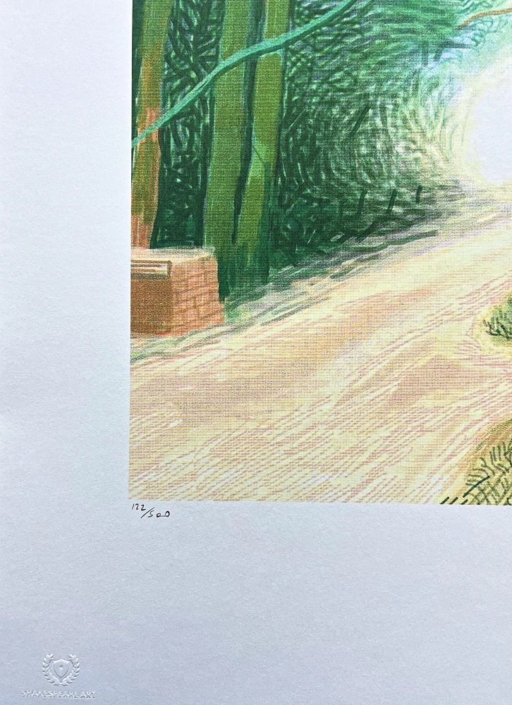 David Hockney - The Arrival of Spring in Woldgate Turquoise x/500 - limitovaná edice s certifikátem, 35x50 cm