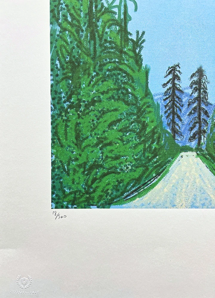 David Hockney - Trees in the Wood x/500 - limitovaná edice s certifikátem, 35x50 cm