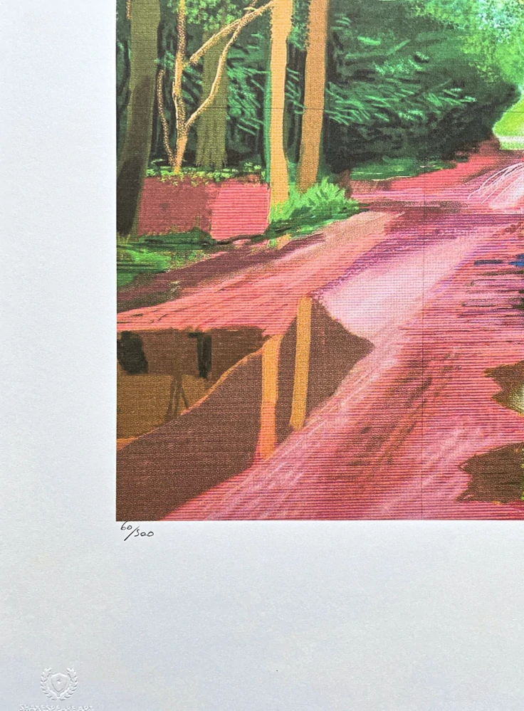 David Hockney - The Arrival of Spring in Woldgate 11th May x/500 - limitovaná edice s certifikátem, 35x50 cm