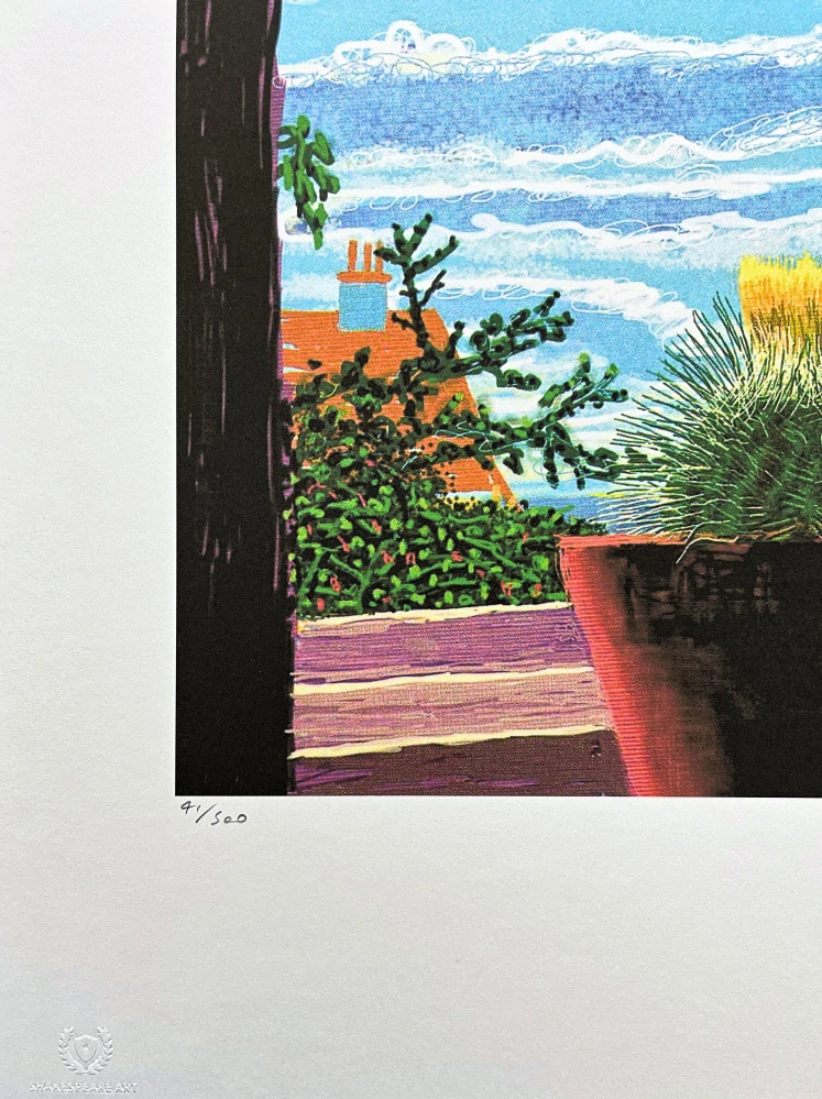 David Hockney - Cactus with Yellow Flowers 41/500 - limitovaná edice s certifikátem, 35x50 cm