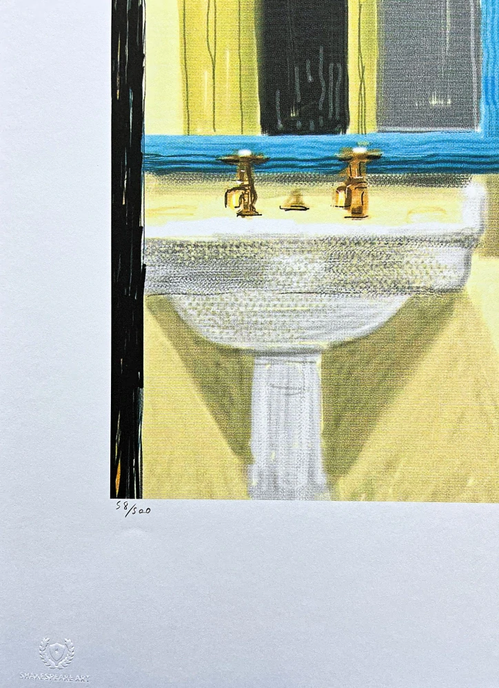 David Hockney - Bathroom 58/500 - limitovaná edice s certifikátem, 35x50 cm