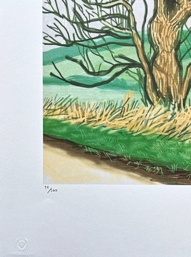 David Hockney - The Arrival of Spring in Woldgate - Willow 99/500 - limitovaná edice s certifikátem, 35x50 cm