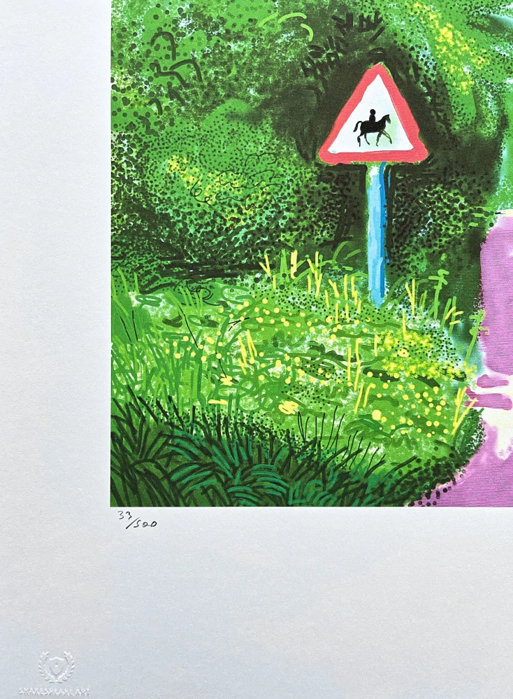 David Hockney - The Arrival of Spring in Woldgate 5th May 33/500 - limitovaná edice s certifikátem, 35x50 cm