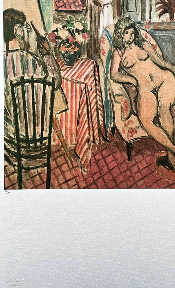 Henri Matisse - The Artist and his model 18/75 - signováno 50x70cm