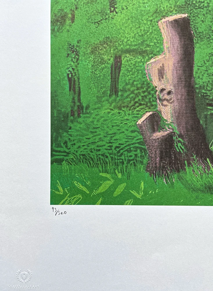 David Hockney - The Arrival of Spring in Woldgate 22th May 93/500 - limitovaná edice s certifikátem, 35x50 cm