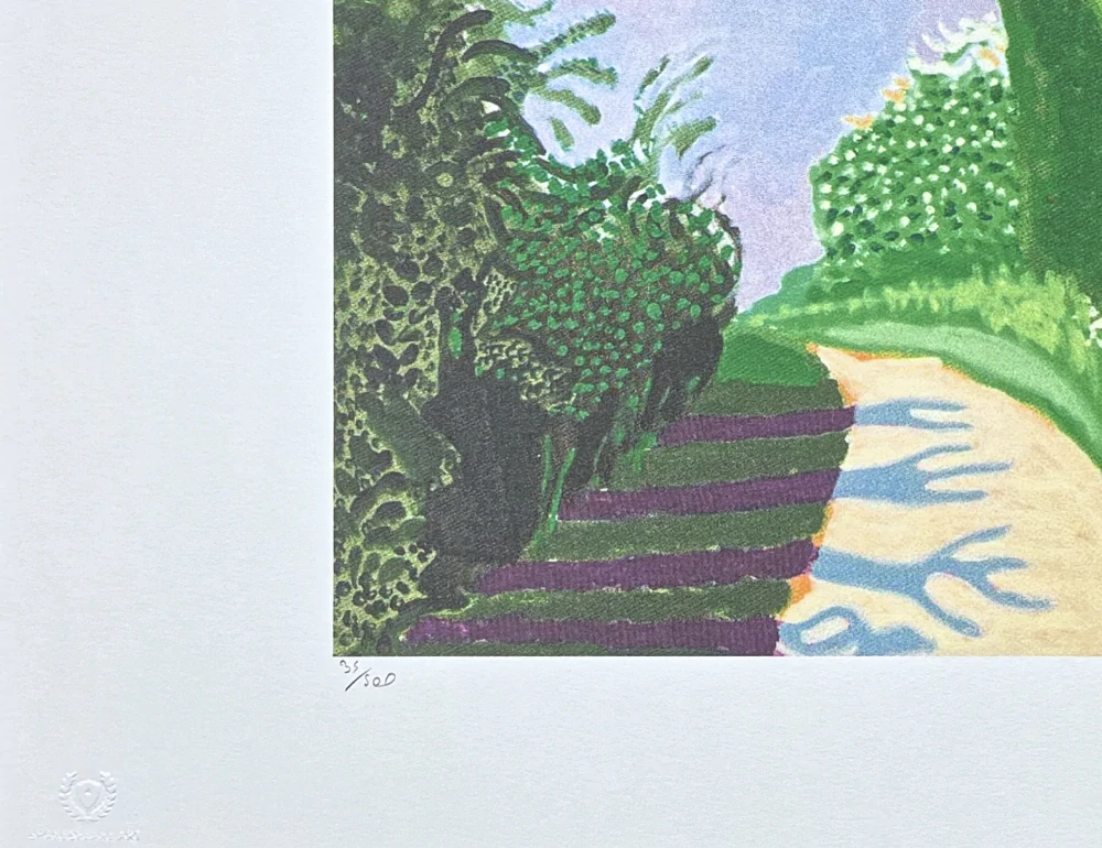 David Hockney - Hawthorn Blossom 35/500 - limitovaná edice s certifikátem, 50x35 cm