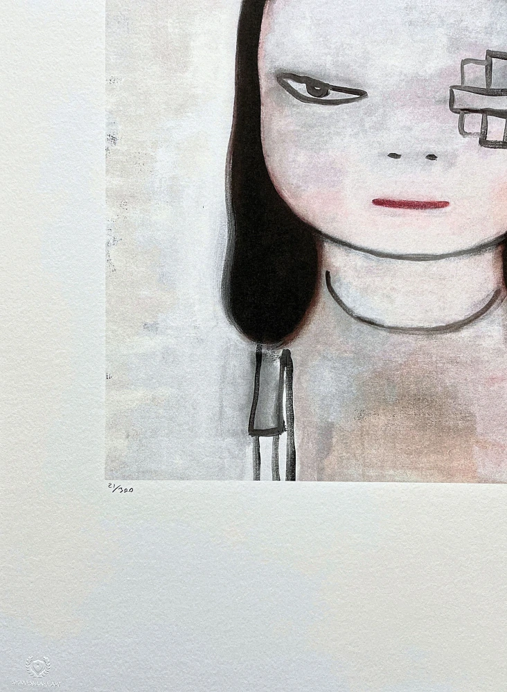 Nara Yoshitomo - Girl with Eyepatch 21/300 - signováno, číslovaná edice, 50x65 cm