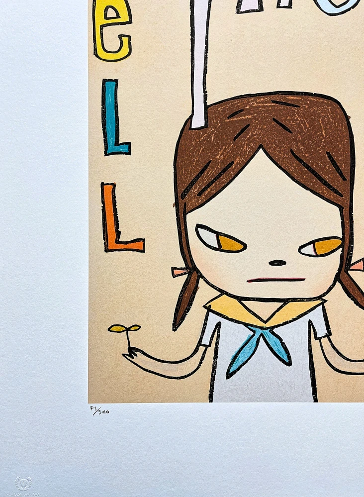 Nara Yoshitomo - Tell Me 75/300 - signováno, číslovaná edice, 50x65 cm