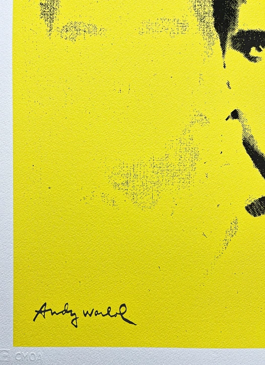 Andy Warhol - Elvis Presley žluto-černý 250/500 - signováno, 50x50cm, limitovaná edice CMOA s certifikátem