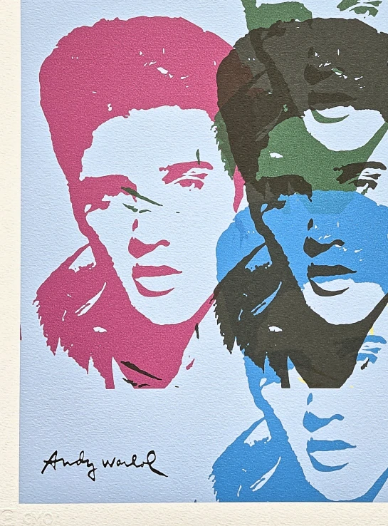 Andy Warhol - 5x Elvis Presley 128/500 - signováno, 50x50cm, limitovaná edice CMOA s certifikátem