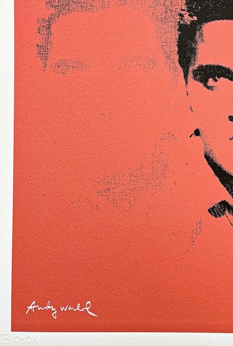 Andy Warhol - Elvis Presley červený 383/500 - signováno, 50x50cm, limitovaná edice CMOA s certifikátem