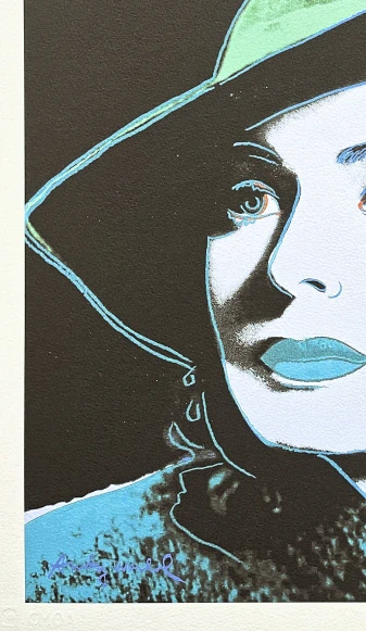 Andy Warhol - Ingrid Bergman modrá 410/500 - signováno, 50x50cm, limitovaná edice CMOA s certifikátem