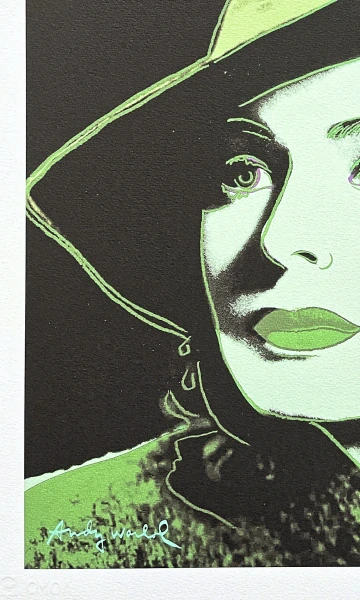 Andy Warhol - Ingrid Bergman zelená 114/500 - signováno, 50x50cm, limitovaná edice CMOA s certifikátem