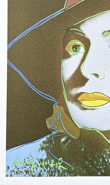 Andy Warhol - Ingrid Bergman vínovo-žlutá 12/500 - signováno, 50x50cm, limitovaná edice CMOA s certifikátem