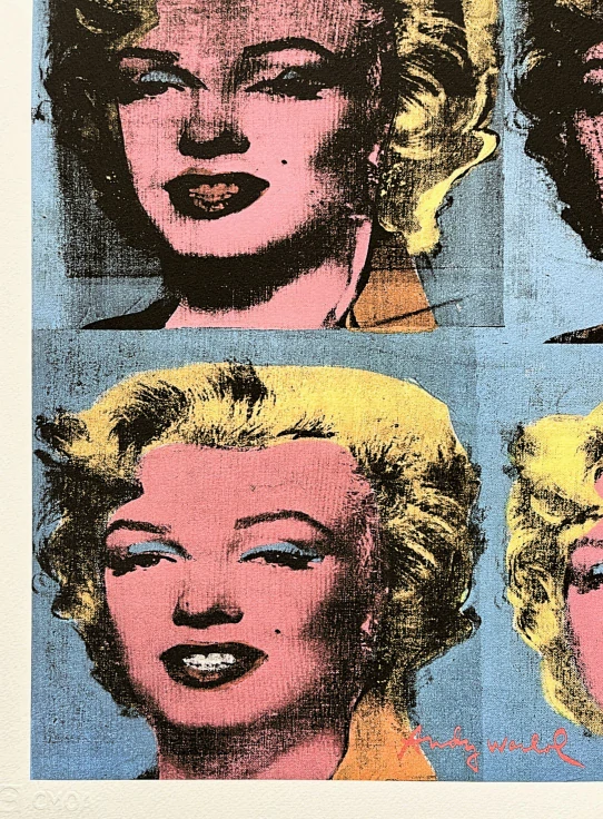 Andy Warhol - 4x Marilyn Monroe 60/500 - signováno, 50x50cm, limitovaná edice CMOA s certifikátem