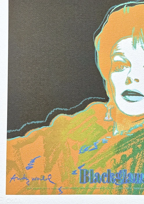 Andy Warhol - Blackglama oranžová 203/500 - signováno, 50x50cm, limitovaná edice CMOA s certifikátem