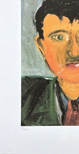David Hockney - Self Portrait in 1951 55/500 - limitovaná edice, s certifikátem, 35x50 cm