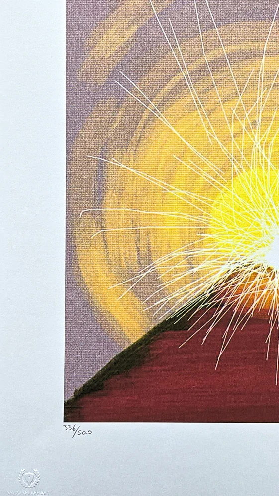 David Hockney - Sun behind the Roof 336/500 - limitovaná edice, s certifikátem, 35x50 cm