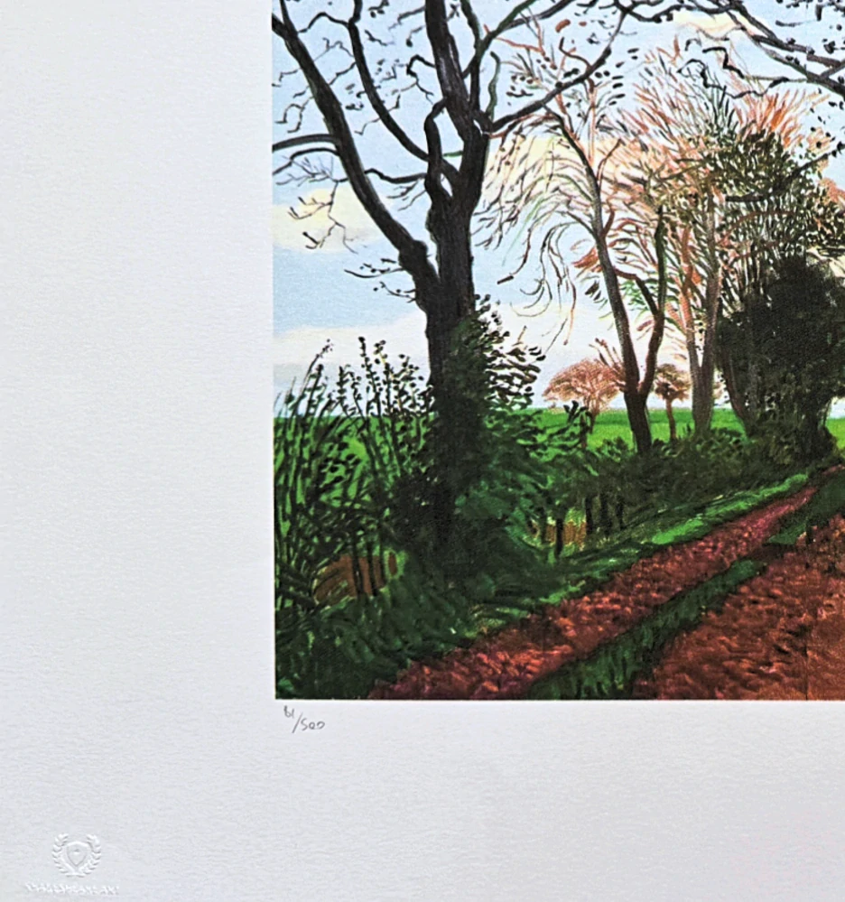 David Hockney - Late Spring Tunnel 81/500 - limitovaná edice s certifikátem, 50x35 cm