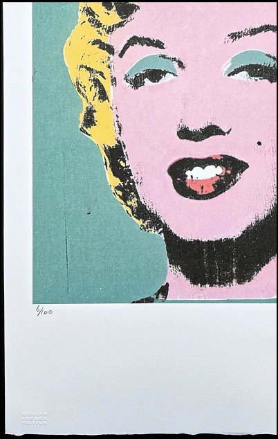 Andy Warhol - Marilyn Monroe šedo zelená 6/100 - edice Leo Castelli s certifikátem