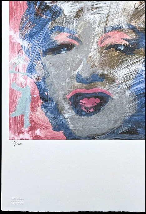 Andy Warhol - Marilyn Monroe v tazích štětce 39/100 - edice Leo Castelli s certifikátem