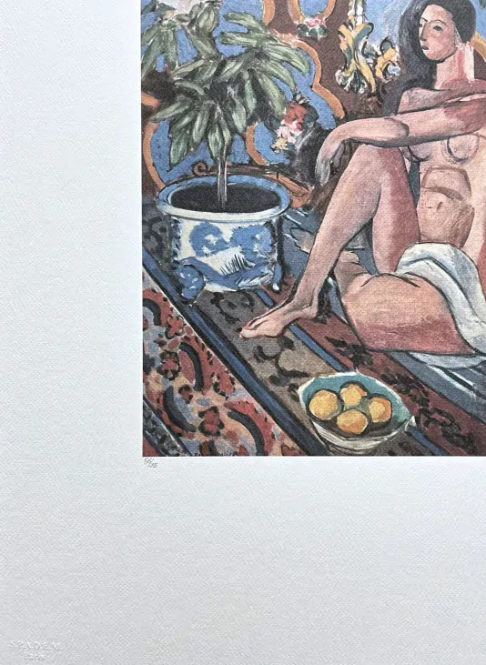 Henri Matisse - Nude in interior 56/75 - signováno 50x70cm