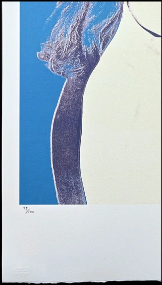 Andy Warhol - Cornelia Quest modrá 95/100 - edice Leo Castelli s certifikátem