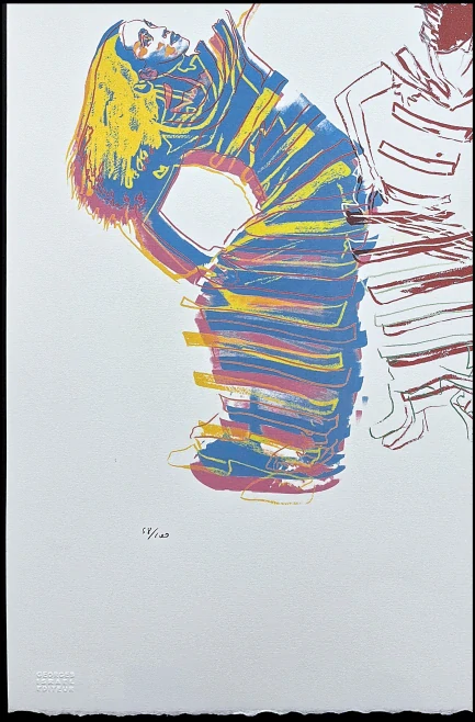 Andy Warhol - Martha Graham kresba 58/100 - edice Leo Castelli s certifikátem
