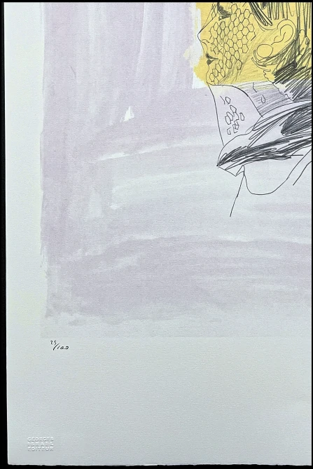 Andy Warhol - Portrait in pencil žlutá 25/100 - edice Leo Castelli s certifikátem