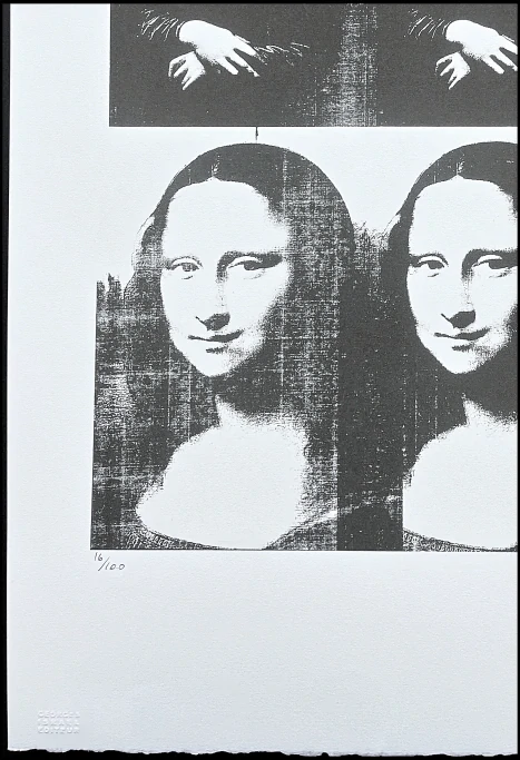 Andy Warhol - 4x Mona Lisa 16/100 - edice Leo Castelli s certifikátem