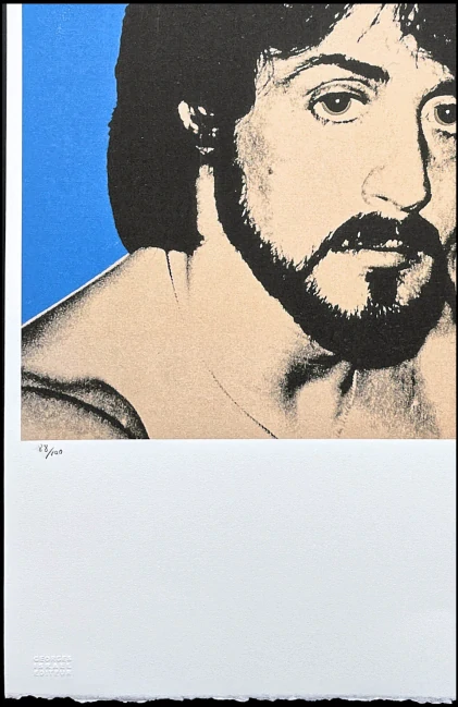 Andy Warhol - Sylvester Stallone modrý x/100 - edice Leo Castelli s certifikátem