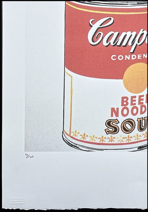 Andy Warhol - Campbell's Soup - Beef Noodle 10/100 - edice Leo Castelli s certifikátem