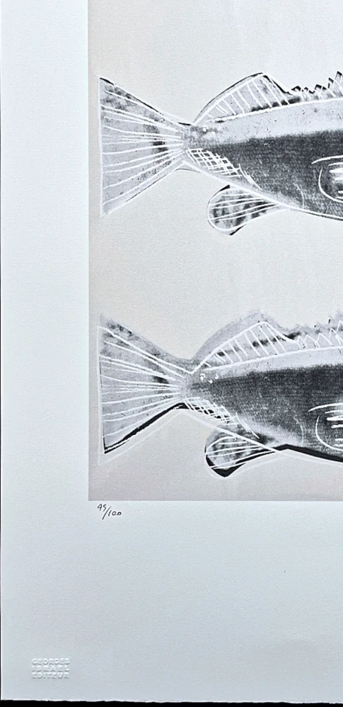 Andy Warhol - Fish 45/100 - edice Leo Castelli s certifikátem
