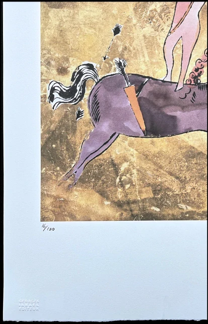 Andy Warhol - Cupid atop purple horse x/100 - edice Leo Castelli s certifikátem