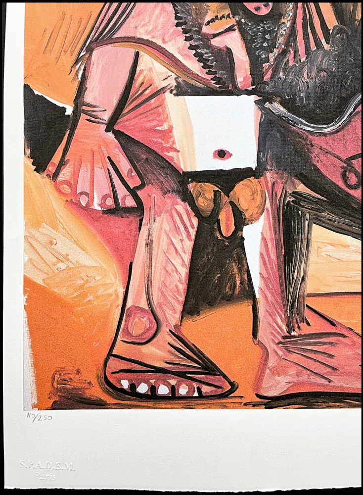 Pablo Picasso - Indian 110/250 - signováno, 28.5x38 cm