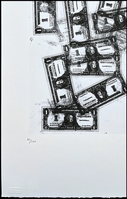 Andy Warhol - One Dollar Bills 75/100 - edice Leo Castelli s certifikátem
