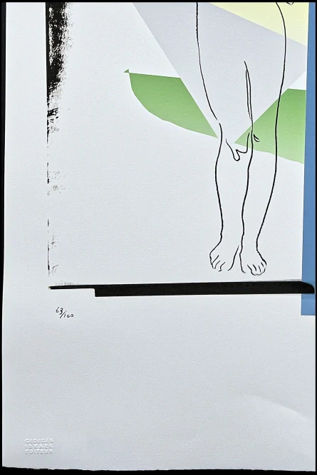 Andy Warhol - Aphrodite žluto-modrá 63/100 - edice Leo Castelli s certifikátem