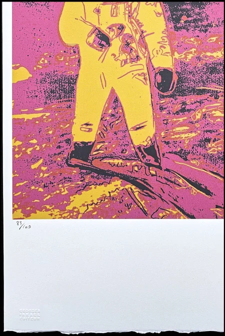 Andy Warhol - Moonwalk žluto-modrý 95/100 - edice Leo Castelli s certifikátem