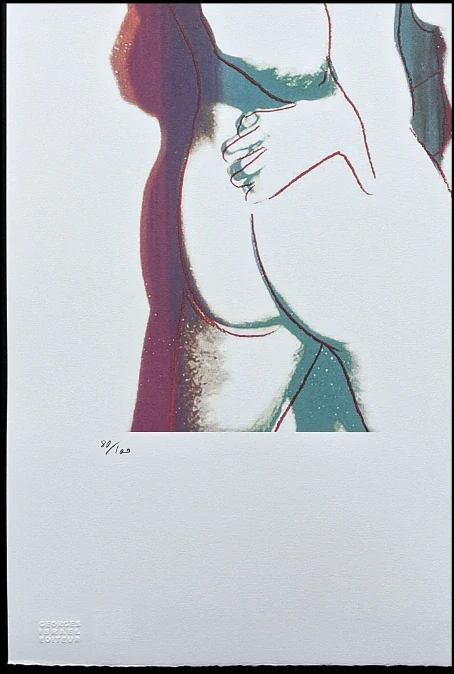 Andy Warhol - Love fialovo-modrý 80/100 - edice Leo Castelli s certifikátem