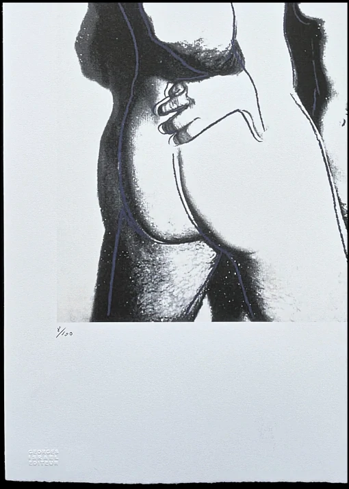 Andy Warhol - Love černo-bílý 8/100 - edice Leo Castelli s certifikátem