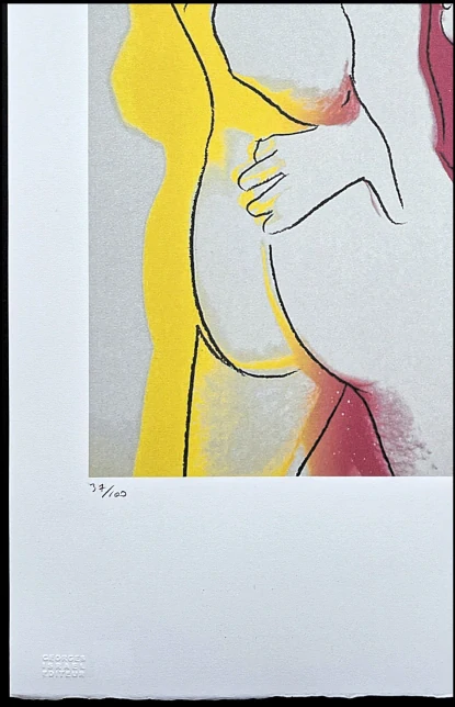 Andy Warhol - Love růžovo-žlutý x/100 - edice Leo Castelli s certifikátem